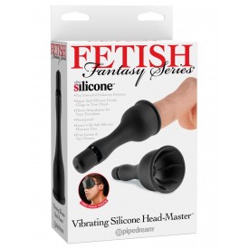 Вибростимулятор для головки члена с сосущим эффектом Vibrating Silicone Head-Master