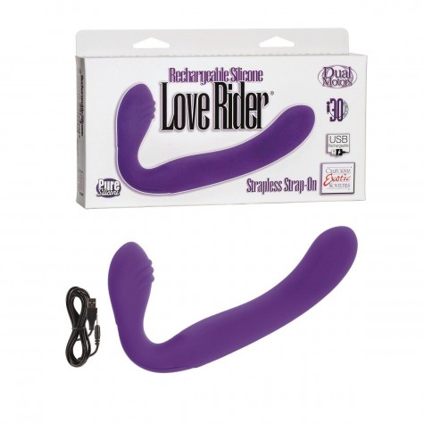 Перезаряжаемый водонепроницаемый страпон Rechargeable Silicone Love Rider Strapless Strap-On